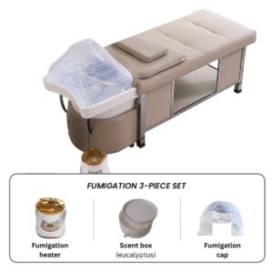 Japanse Headspa Pro met 3-delige stoomvernevelingsset: verwarmer, geurbox met eucalyptus en vernevelkap