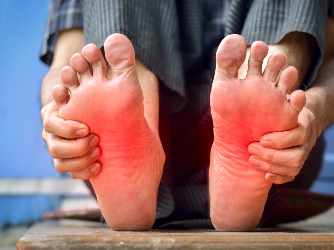 personne souffrant de neuropathie des pieds
