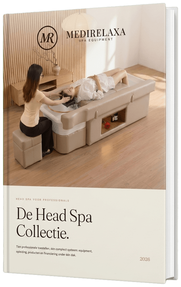 Cover van de MediRelaxa Head Spa Catalogus 2026