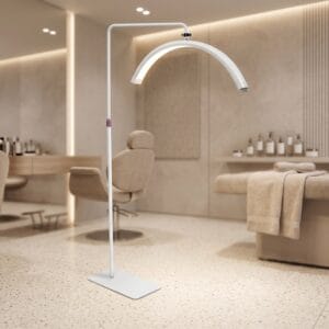 Moonlight LED salon-lamp in salon Moonlight LED salon-lamp in een beautysalon